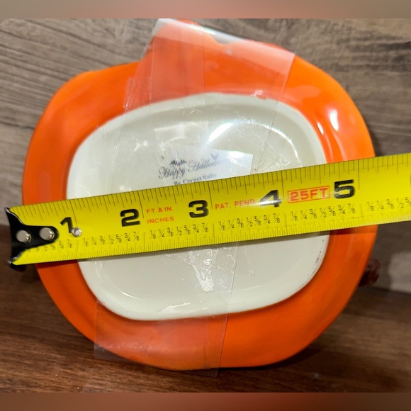 Cute 🥰 Happy Halloween Corner Ruby Pumpkin Teacup with Saucer and Bat Spoon Mug - Picture 15 of 16